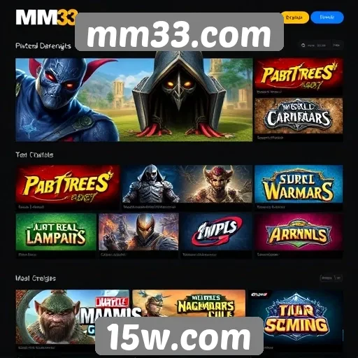 Principais jogos disponíveis no mm33.com
